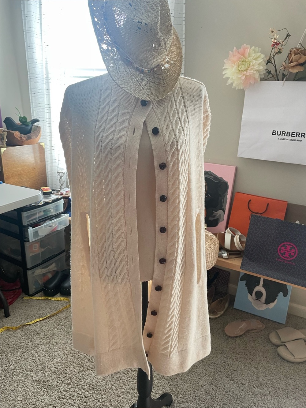 Patricia Nash Cable Knit Poncho/Sweater in SZ 0/S is incredibly versatile